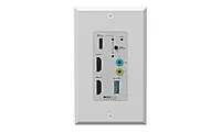 4K Decoder HDMI Over IP Multicast Wall Plate with Seamless Matrix Switching/MultiView/KVM/USB 3.0/POE